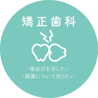 矯正歯科 ・歯並びを治したい ・装置について知りたい